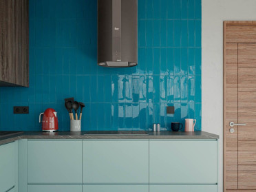 Настенная плитка Eclat Blue (126140) 7.5x30 от DNA Tiles (Испания)