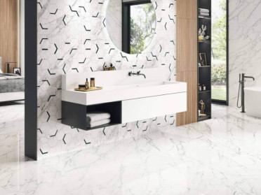 Керамогранит LOIRA 6642 WHITE PULIDO RECTIFICADO 63x146 от Porcelanite Dos (Испания)