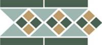Бордюр Border LISBON with 1 strip (Tr.13, Dots 18+03, Strips 18) 28x15 от TopCer (Португалия)