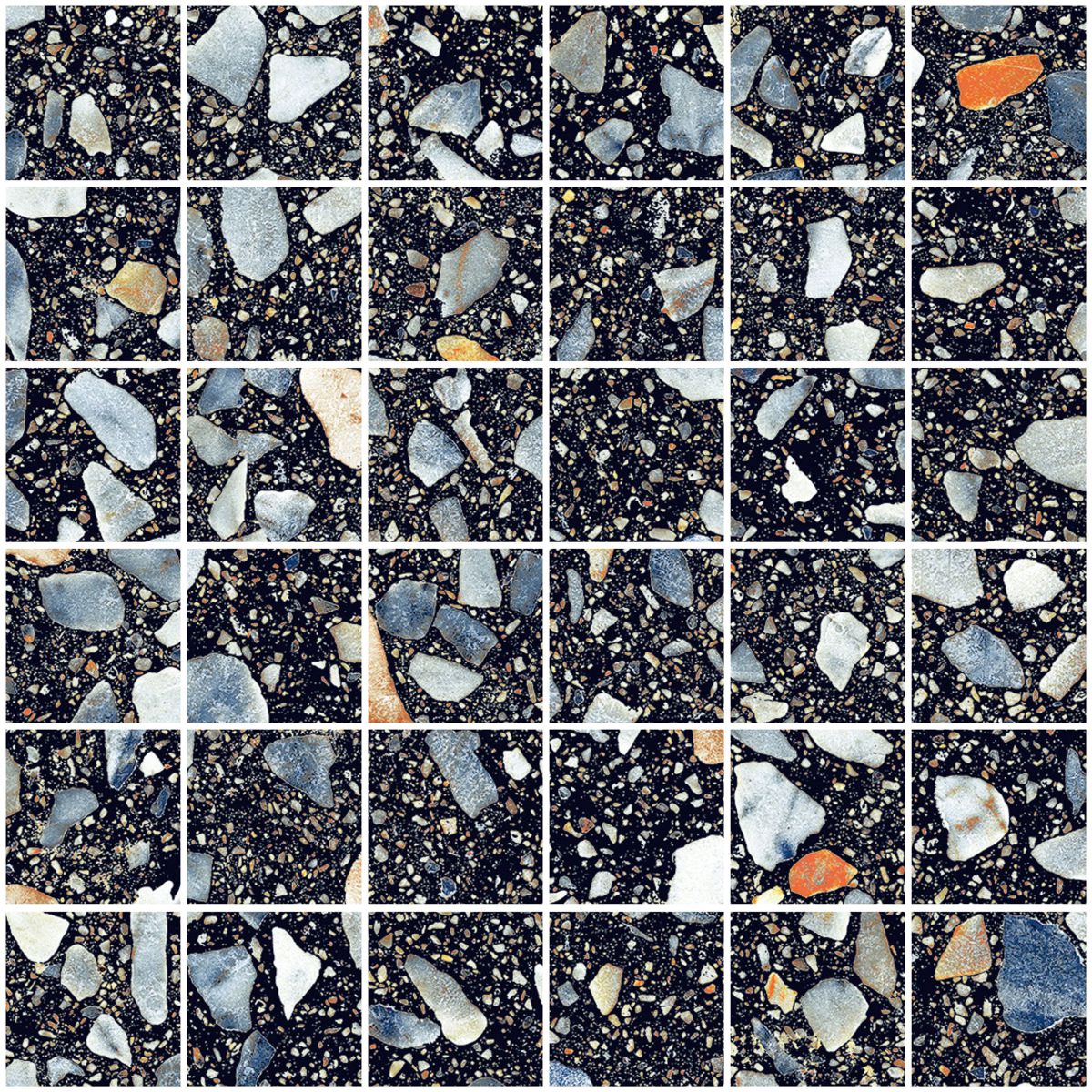 Керамогранит Mosaico Glow Plus Night Kry 30×30