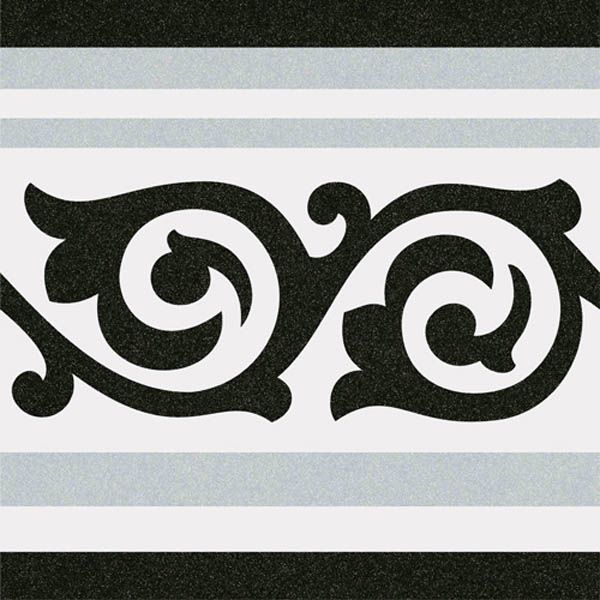Декор 1900 Gibert-2 Gris 20x20 от Vives Ceramica (Испания)