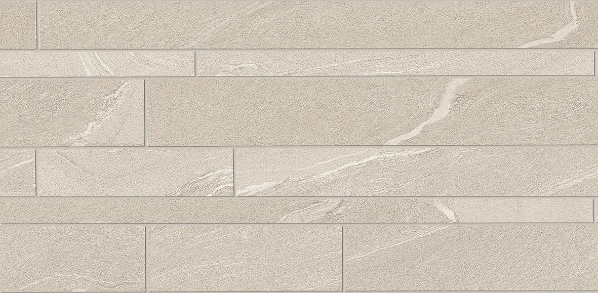 Ergon Stone Talk Listelli Sfalsati Martellata Sand Naturale 30x60 см