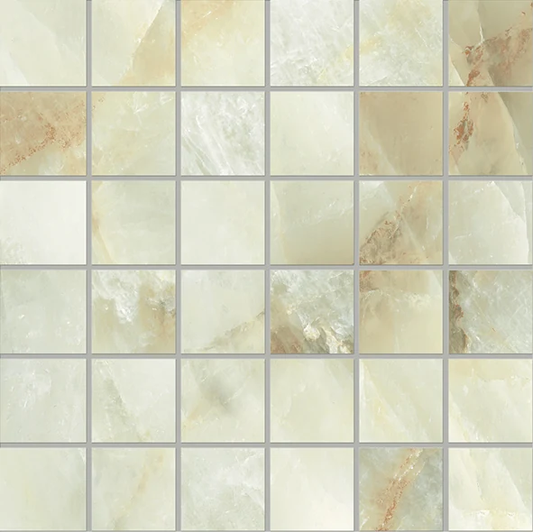 Emil Tele Di Marmo Crystal Mosaico 50 X 50 Extra Light Green Silktech 30x30 см