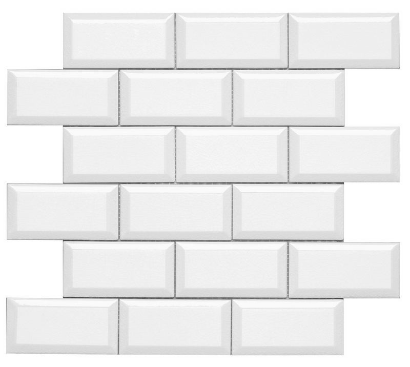 Декор MODERNISTA ДЕКОР BISELADO PB C/C BLANCO (5Х10) ENMALLADO (ADMO2013) 5x10 от ADEX (Испания)