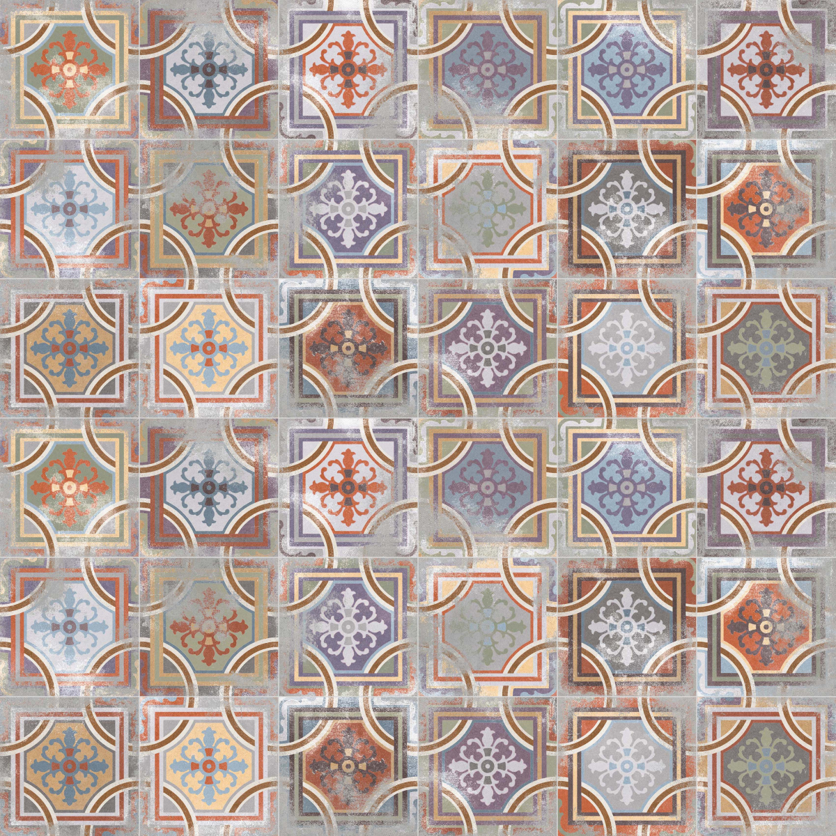 Декор 1900 Comillas 20x20 от Vives Ceramica (Испания)