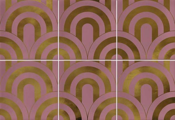 Настенная плитка Takada Marsala Oro 23x33.5 от Vives Ceramica (Испания)