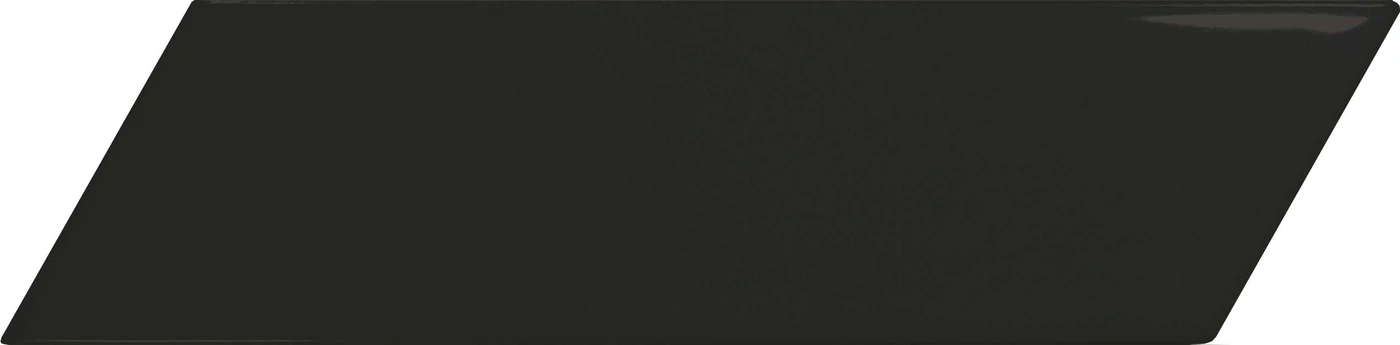 CHEVRON WALL Black Matt Left 5.2x18.6