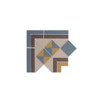 Topcer Victorian designs and borders Угол к бордюру 24х24 см, цвет: синий, бежевый, жёлтый, коричневый