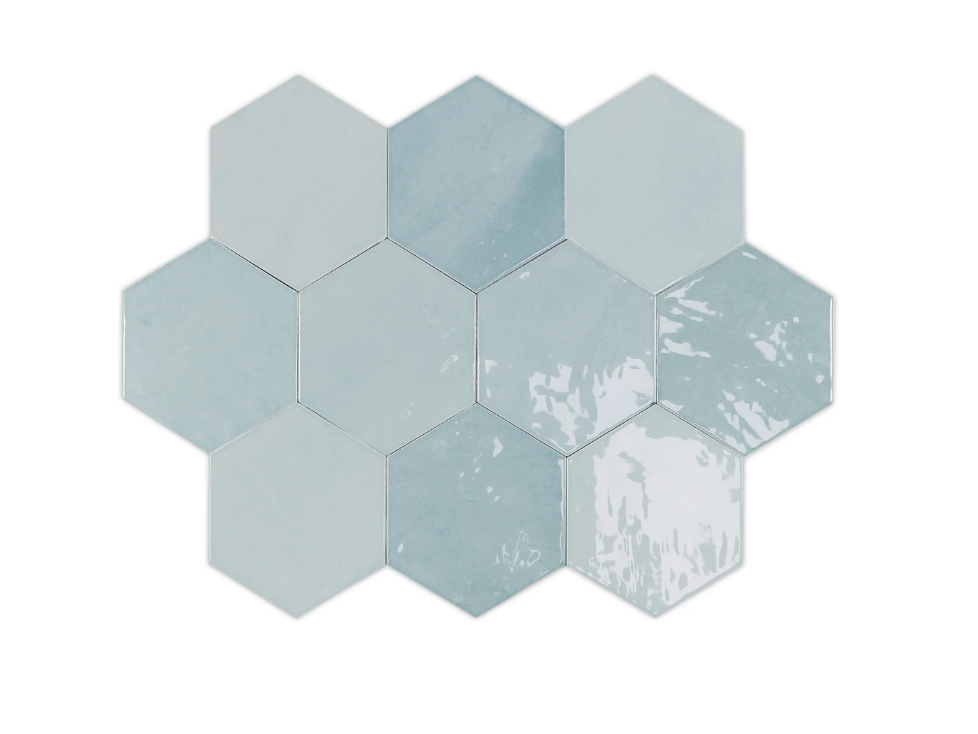 Zellige Hexa Aqua