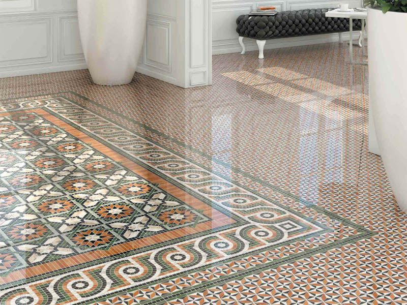 Керамогранит Via Appia Cilena Multicolor 43.5x43.5 от Vives Ceramica (Испания)