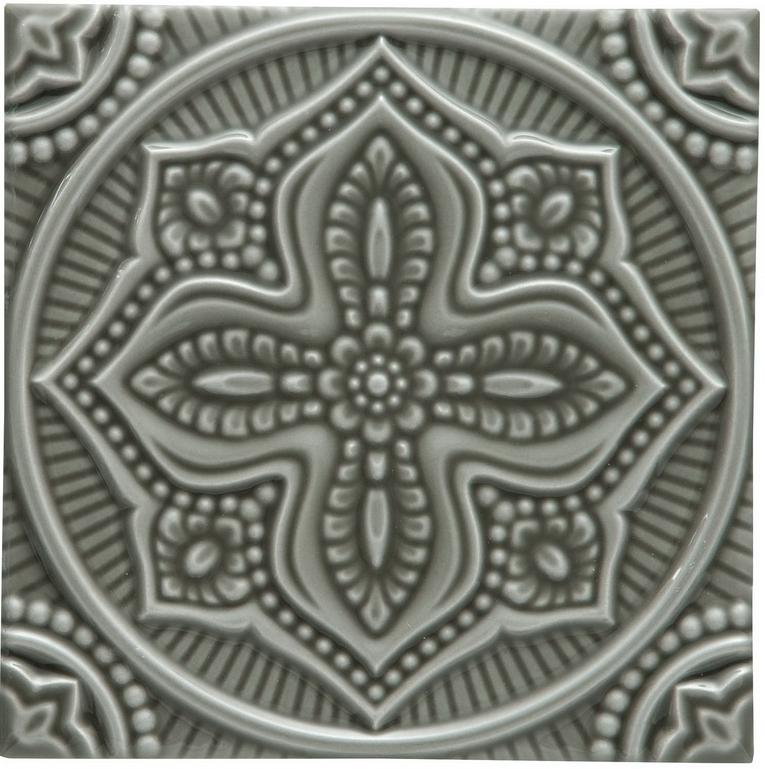 Декор STUDIO ДЕКОР RELIEVE MANDALA PLANET EUCALYPTUS (ADST4095) 14.8x14.8 от ADEX (Испания)
