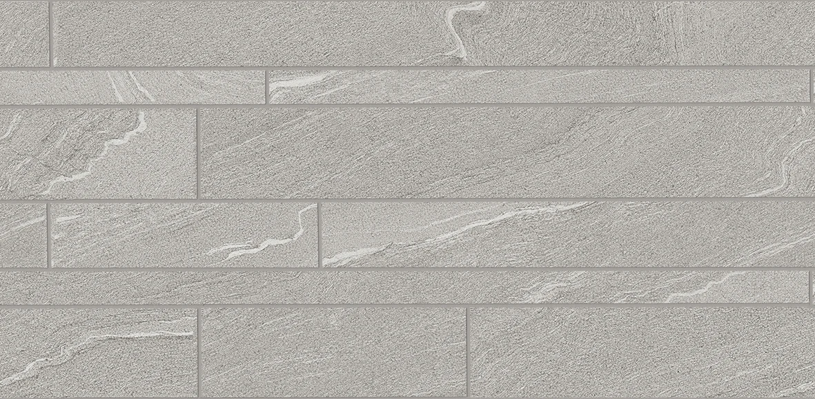 Ergon Stone Talk Listelli Sfalsati Martellata Grey Naturale 30x60 см