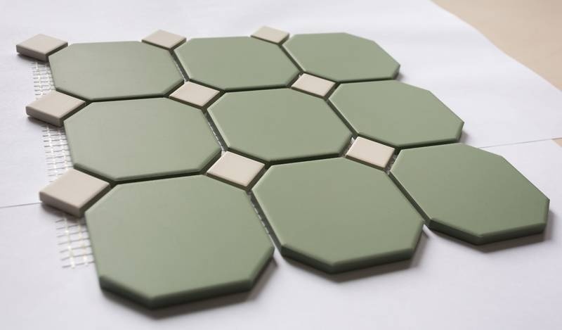 Topcer Мозаика (Field materials) Мозаика керамическая сетка 30x30 см (цвет 28 + цвет 16)