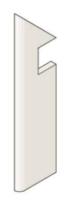 Плинтус MARVEL BEIGE BATTISCOPA SAG.DX (ASNF) 7.2x30 от Atlas Concorde (Италия)