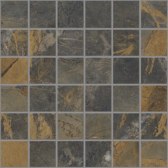Emil Tele Di Marmo Reloaded Mosaico 50 X 50 Fossil Brown Malevich Lappato 30x30 см
