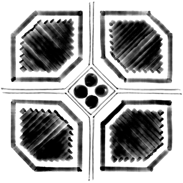 Керамогранит Octógono Variette Sombra 20x20