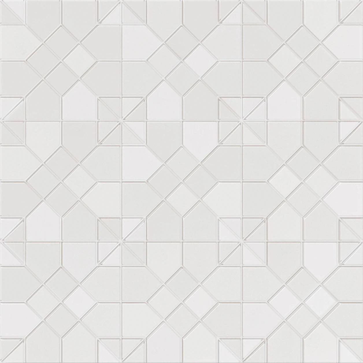 Tesserae Suit Blanc