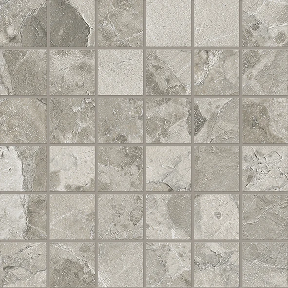 Ergon Matera Stone Sassi Mosaico 50 X 50 Dark Grey Silktech 30x30 см
