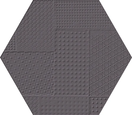 Emil Sixty Esagona Timbro Antracite Silktech 21x18,2 см