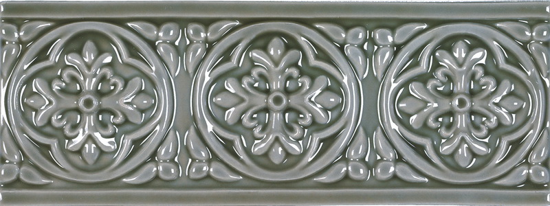 Бордюр STUDIO БОРДЮР RELIEVE PALM BEACH EUCALYPTUS (ADST4004) 7.5x19.8 от ADEX (Испания)