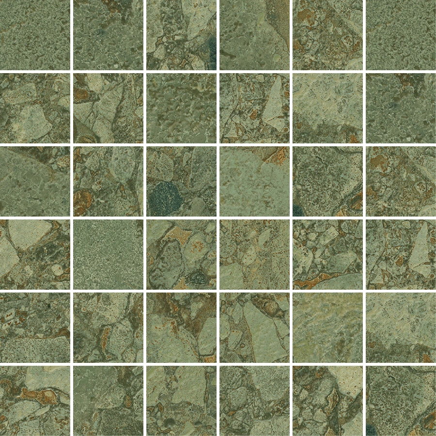 Black&Cream Green Mosaic Giada