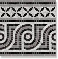 Декор Via Appia Cen. Nola Negro 43.5x43.5 от Vives Ceramica (Испания)