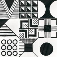 Керамогранит CAPRICE PACTHWORK B&W 20x20 Equipe Ceramicas