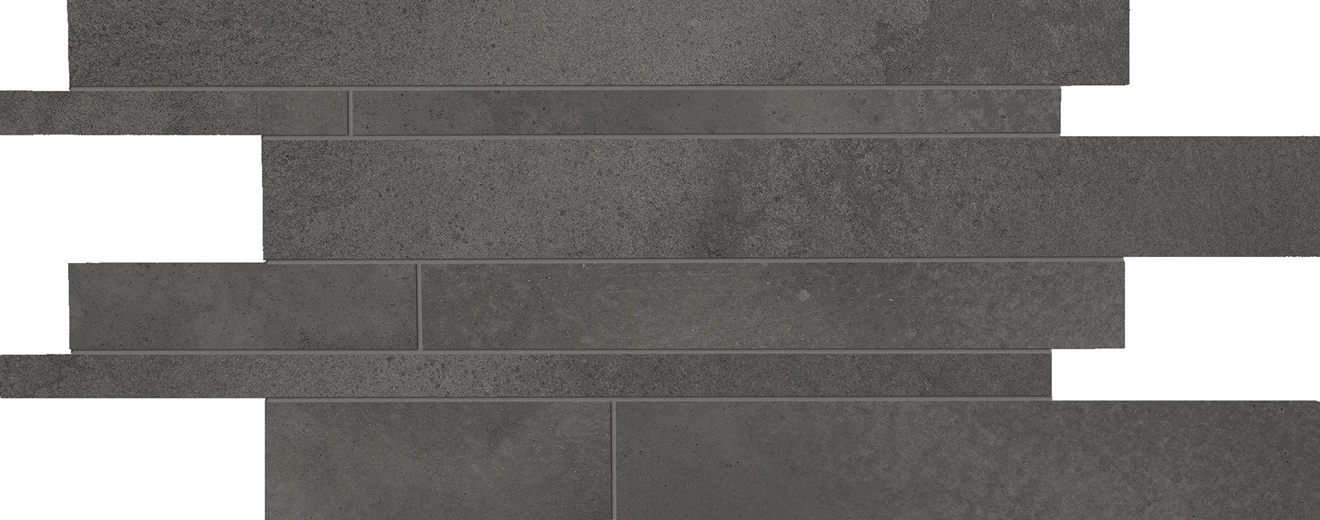 Ergon Tr3Nd Listelli Sfalsati Concrete Black 30x60 см