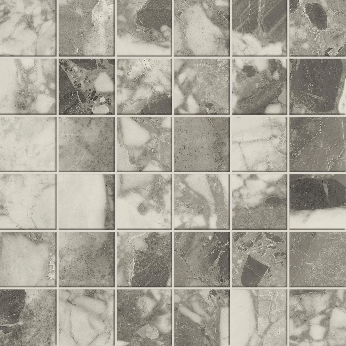 Мозаика Forte dei Marmi Ceppo Apuano Pearl Mosaic Лаппатированная 30×30