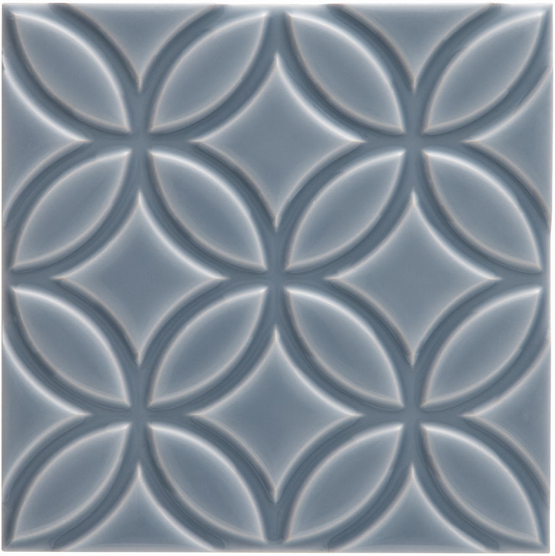 Декор NERI RELIEVE BOTANICAL STORM BLUE (ADNE4143) 15x15 от ADEX (Испания)