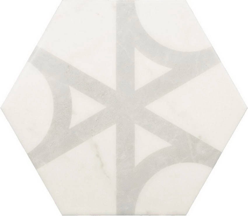 CARRARA Carrara Hexagon Flow 17.5x20