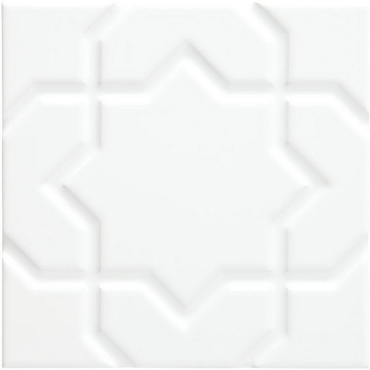 Декор NERI LISO STAR BLANCO Z (ADNE4151) 15x15 от ADEX (Испания)
