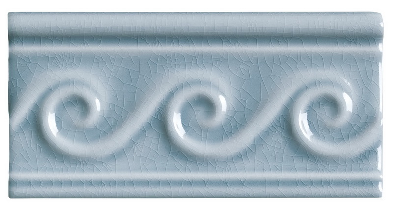 Бордюр MODERNISTA RELIEVE OLAS C/C STELLAR BLUE (ADMO4120) 7.5x15 от ADEX (Испания)