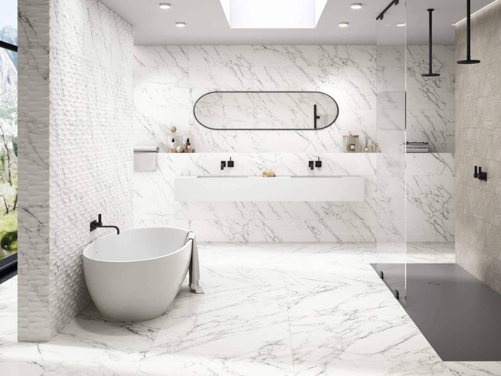 Керамогранит LOIRA 6642 WHITE PULIDO RECTIFICADO 63x146 от Porcelanite Dos (Испания)