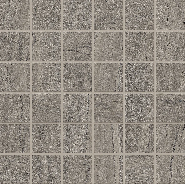 Ergon Portland Stone Mosaico 50 X 50 Vein Cut Anthracite Naturale 30x30 см