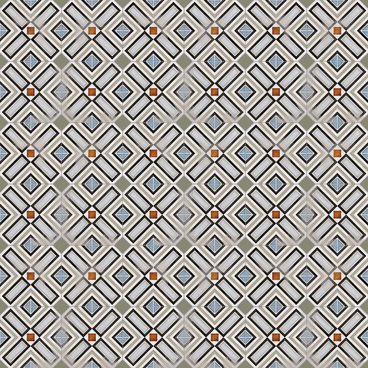 Декор Octogono Ritter Multicolor 20x20 от Vives Ceramica (Испания)
