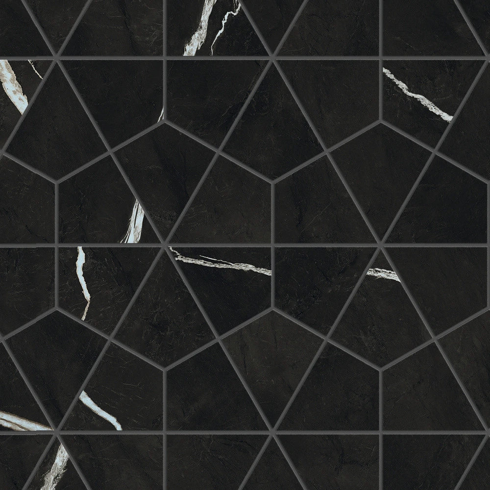 Керамогранит Marvel Meraviglia Black Origin Hexagon Lappato 40.3×46.6