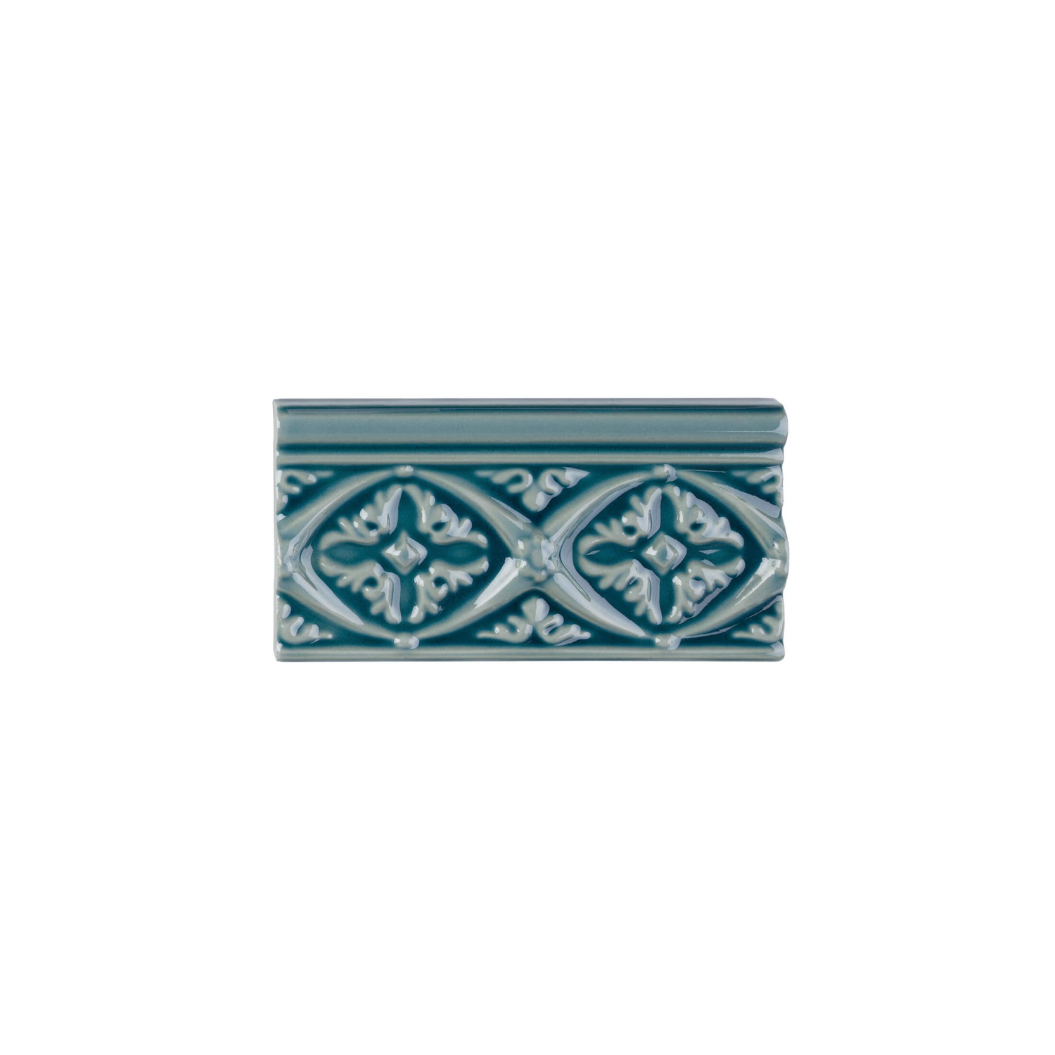 Бордюр MODERNISTA RELIEVE BIZANTINO C/C GRIS AZULADO (ADMO4003) 7.5x15 от ADEX (Испания)
