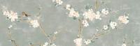 Настенная плитка Mixed Verde Decoro Fiori di Pesco A Rett. (RA1N) 40x120 от Ragno (Италия)