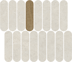 Mosaico Barbican Blanco 27x31