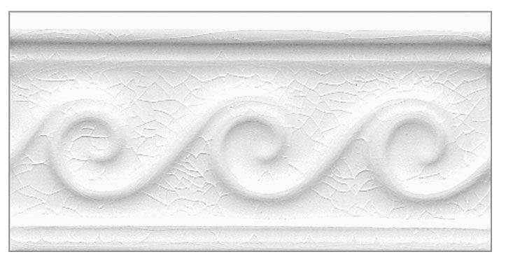 Бордюр MODERNISTA RELIEVE OLAS C/C BLANCO (ADMO4063) 7.5x15 от ADEX (Испания)