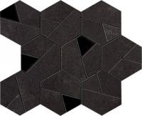 Мозаика Boost Tarmac Mosaico Hex Black (AN7B) 25x28.5 от Atlas Concorde (Италия)
