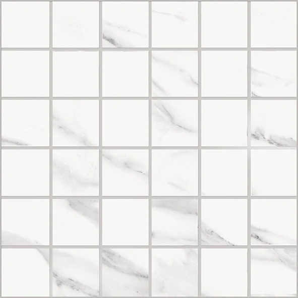 Emil Tele Di Marmo Mosaico 50 X 50 Statuario Michelangelo Naturale 30x30 см