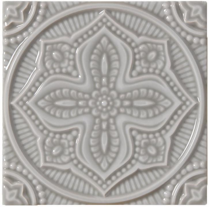 Декор STUDIO ДЕКОР RELIEVE MANDALA PLANET GRAYSTONE (ADST4073) 14.8x14.8 от ADEX (Испания)