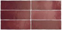 Настенная плитка MAGMA Burgundy 24967 6.5x20  Equipe Ceramicas