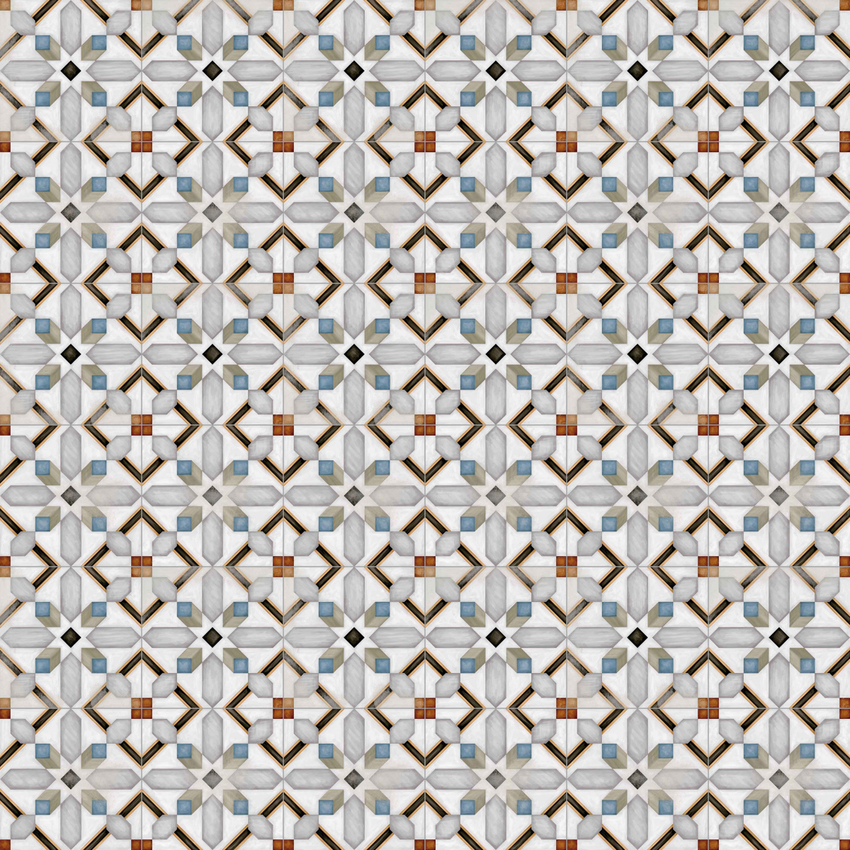 Декор Demel Multicolor 20x20 от Vives Ceramica (Испания)