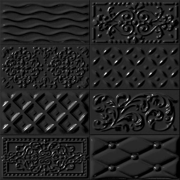 Декор Raspail Negro 10x20 от Vives Ceramica (Испания)