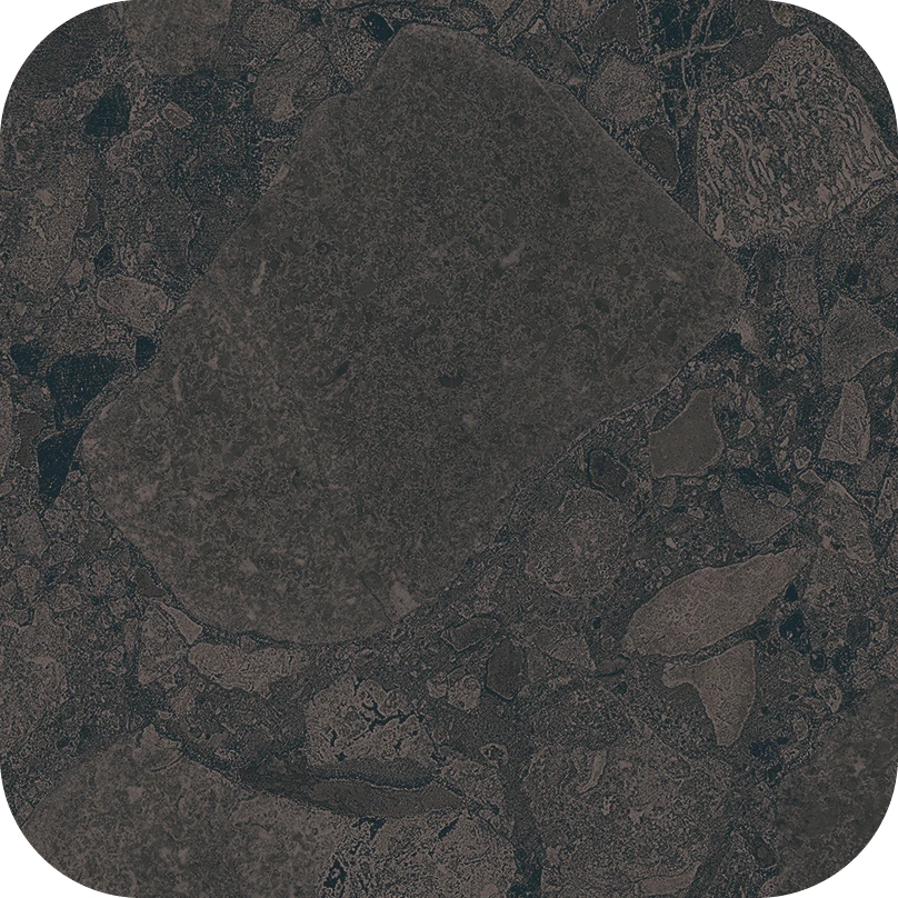 Black&Cream Checkers Rounded Black Space