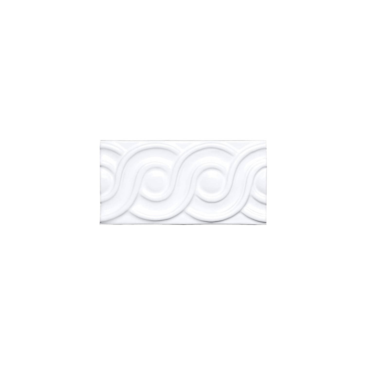 Бордюр NERI RELIEVE CLASICO BLANCO Z (ADNE4113) 7.5x15 от ADEX (Испания)