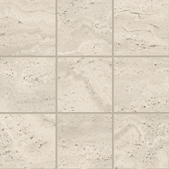Emil Dual Travertine Poro Aperto Mosaico 100 X 100 Beige Naturale 30x30 см
